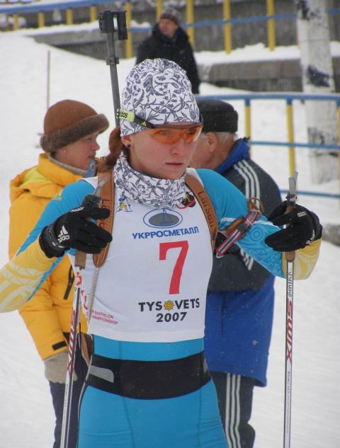 SERDYUK, Kateryna. Ukrainian Biathlon Cup, December 2010. Tysovets