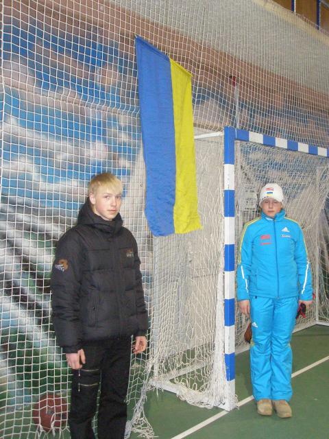 MERKUSHYNA Anastasiya, , MYHDA Anton. V winter youth games, Tysovets