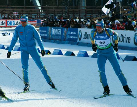 BILANENKO Olexander, , DERYZEMLYA Andriy. World championship 2011. Sprints