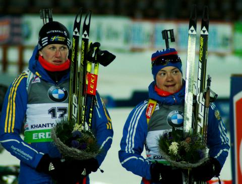 EKHOLM Helena, , YURLOVA-PERCHT Ekaterina. World championship 2011. Sprints
