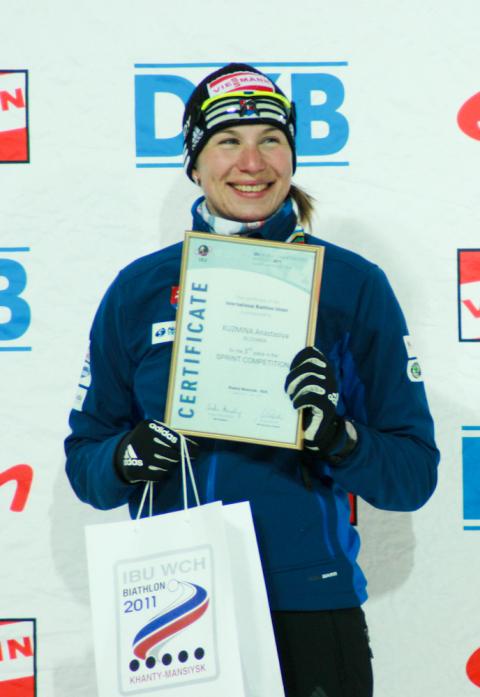 KUZMINA Anastasia. World championship 2011. Sprints