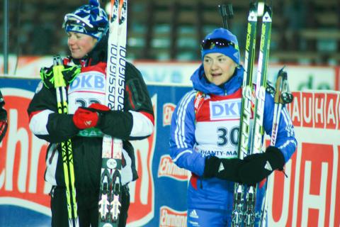 DORIN HABERT Marie, , YURLOVA-PERCHT Ekaterina. World championship 2011. Individual. Women