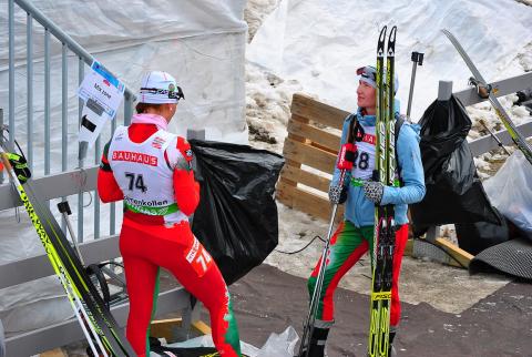 DOMRACHEVA Darya, , KINNUNEN Nastassia. Holmenkollen 2011. Sprint. Women