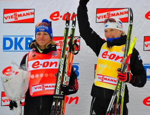 MAKARAINEN Kaisa, , NEUNER Magdalena. Holmenkollen 2011. Sprint. Women