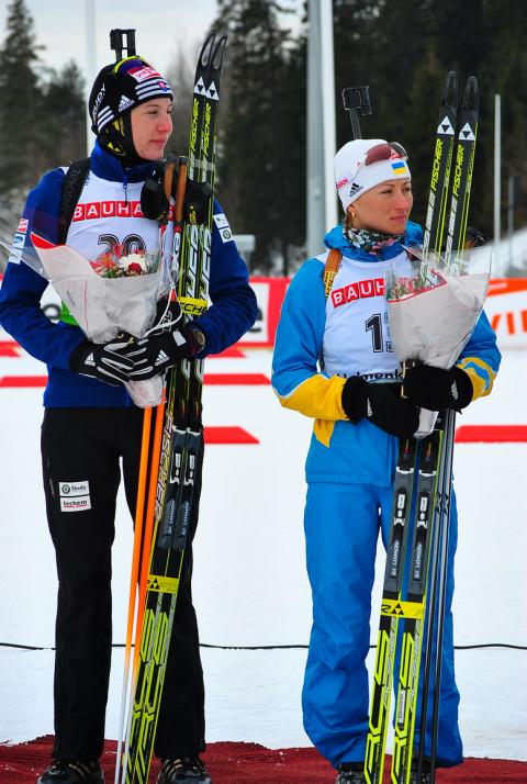 SEMERENKO Vita, , KUZMINA Anastasia. Holmenkollen 2011. Sprint. Women
