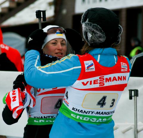 SEMERENKO Valj, , BILOSYUK Olena. World championship 2011. Relay. Women