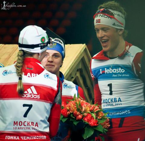 DOMRACHEVA Darya, , SLEPTSOVA Svetlana, , BOE Tarjei. Moscow 2011. Race of the champions