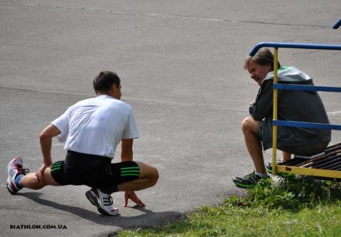 SEDNEV Serguei, , URBANOVICS Vitaljis . Tysovets 2011. Summer championship of Ukraine. Training