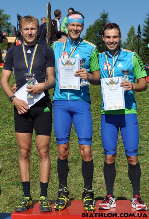 BILANENKO Olexander, , DERYZEMLYA Andriy, , PRYMA Roman. Tysovets 2011. Summer championship of Ukraine. Pursuit