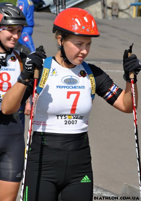 DZHIMA Yuliia. Tysovets 2011. Summer championship of Ukraine. Sprints