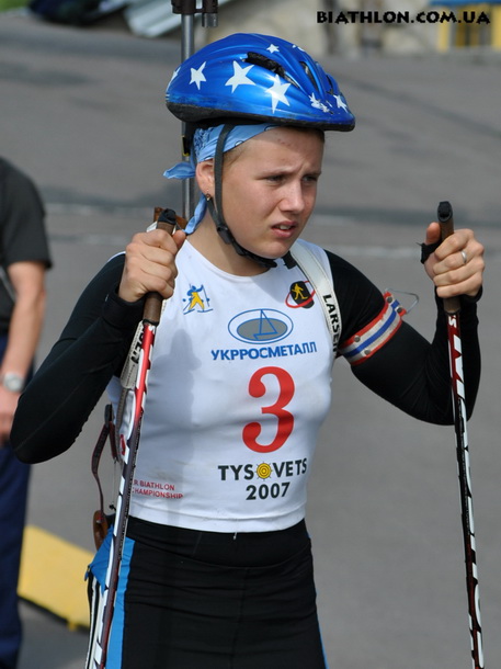 MERKUSHYNA Anastasiya. Tysovets 2011. Summer championship of Ukraine. Sprints
