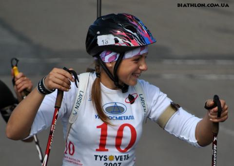 PETRENKO Iryna. Tysovets 2011. Summer championship of Ukraine. Sprints