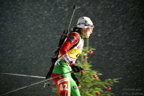 DOMRACHEVA Darya. Oestersund 2011. Sprints