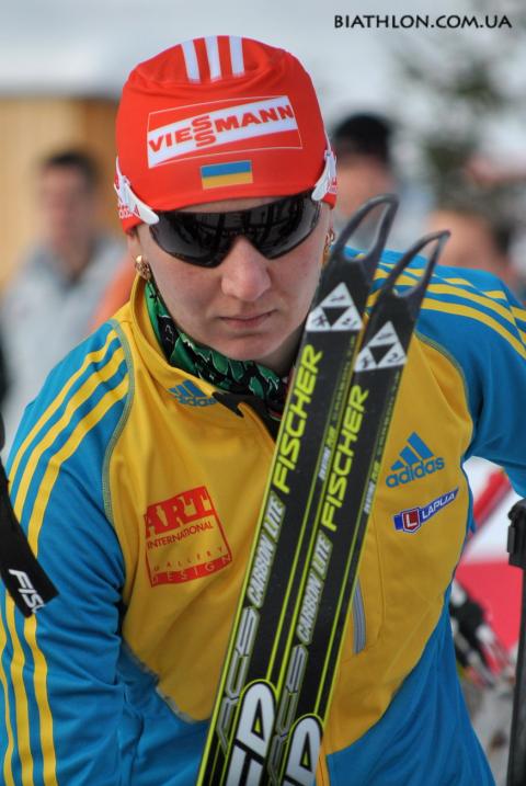 BILOSYUK Olena. Hochfilzen 2011. Sprint. Women