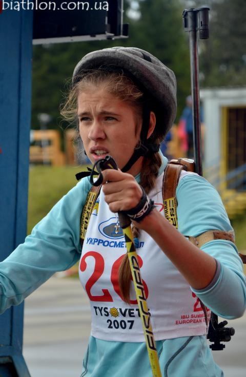 PUSTOVALOVA Yana. Summer open championship of Ukraine 2013. Sprint. Women