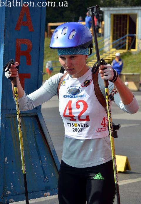 POLESHCHYKOVA Olga. Summer open championship of Ukraine 2013. Sprint. Women