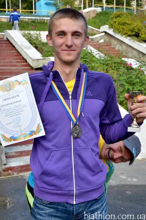 SEMENOV Serhiy, , PIDRUCHNUY Dmytro. Summer open championship of Ukraine 2013. Sprint. Awards Ceremony