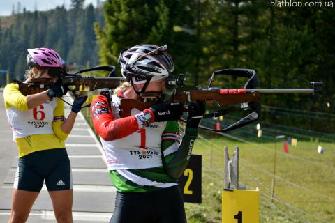 DOMRACHEVA Darya, , DZHIMA Yuliia. Summer open championship of Ukraine 2013. Pursuit. Women