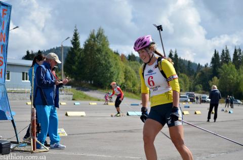 DZHIMA Yuliia. Summer open championship of Ukraine 2013. Pursuit. Women