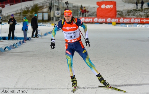 DERYZEMLYA Andriy. Ostersund 2013. Ukraine 3rd in mixed relay