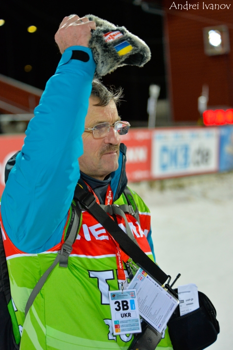 KARLENKO Vassil. Ostersund 2013. Ukraine 3rd in mixed relay