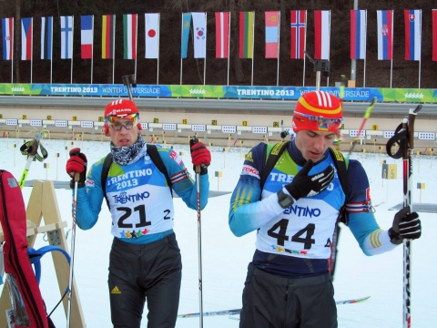 DAKHNO Olexandr, , PIDRUCHNUY Dmytro. Universiade 2013. Individual races