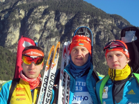 KILCHYTSKYY Vitaliy, , MORAVSKYY Ivan, , TKALENKO Ruslan. Universiade 2013. Sprint and pursuit