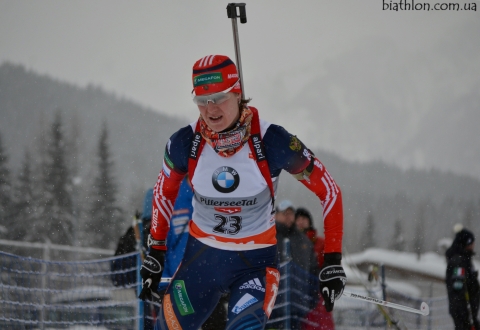 STARYKH Irina. Hochfilzen 2013. Sprint (women)