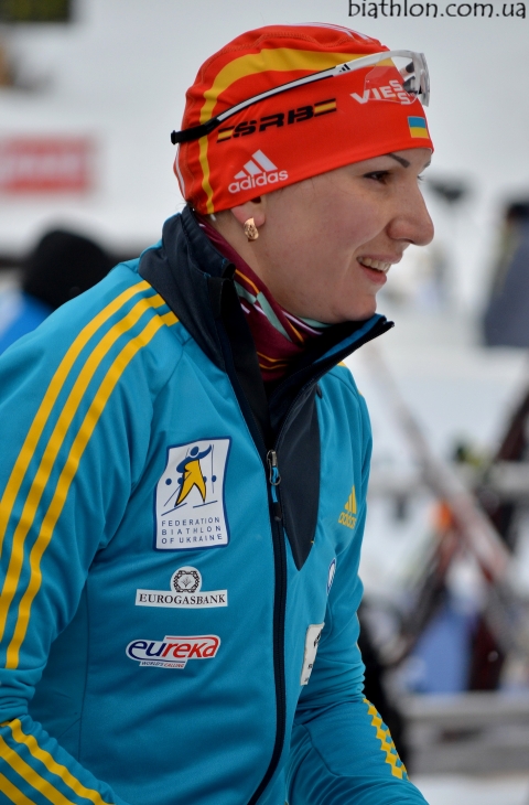 BILOSYUK Olena. Hochfilzen 2013. Sprint (women)