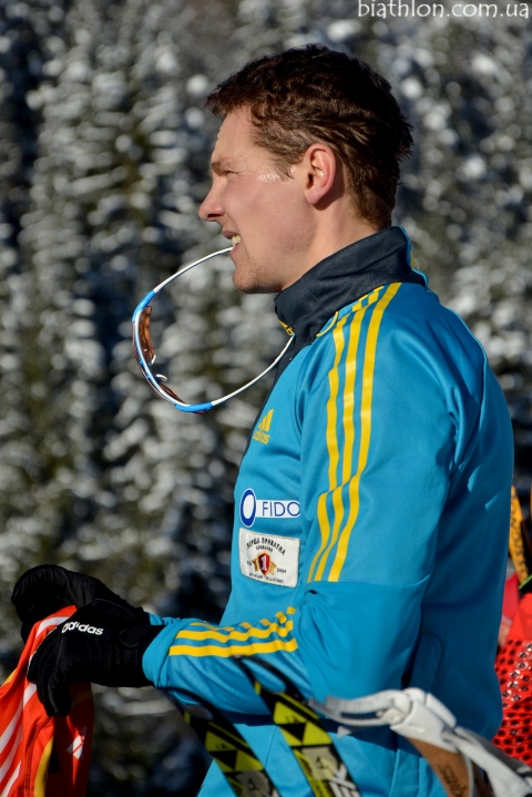 DERYZEMLYA Andriy. Hochfilzen 2013. Pursuit and relay (men)