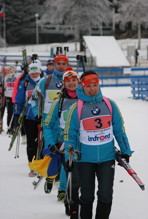 BRYHYNETS Yuliya, , ZHURAVOK Yuliya, , DOTSENKO Andriy. Nove Mesto 2014. Junior mixed relay
