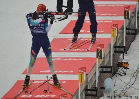 DERYZEMLYA Andriy. Holmenkollen 2014. Mixed supersprint