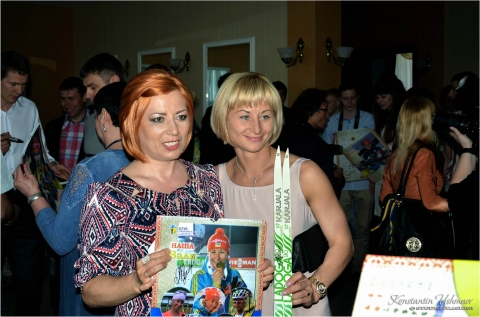SEMERENKO Valj, , TSERBE NESSINA Valentina. Annual meeting with the national team in Chernihiv