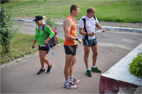 BILANENKO Olexander, , DERYZEMLYA Andriy, , BELOVA Nadija. Chernihiv 2014. Training. Men