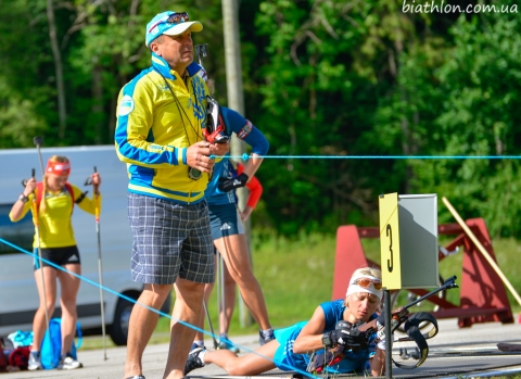 ZOTS Nikolay. Ukrainian women biathlon team training in Otepaa (July 2014)