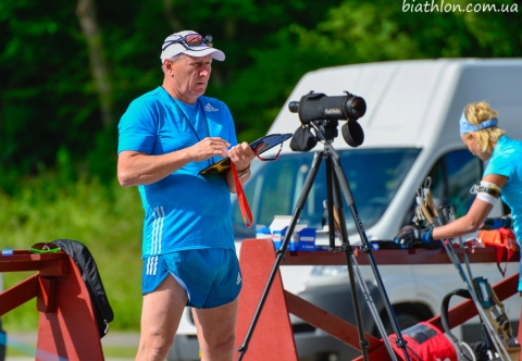 Shamraj Grigoriy. Ukrainian women biathlon team training in Otepaa (July 2014)