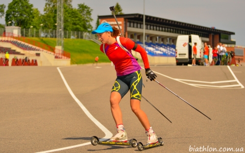 ABRAMOVA Olga. Team Ukraine on training in Otepaa (July 2014)