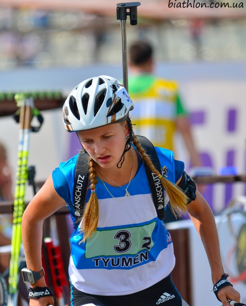 ZHURAVOK Yuliya. Tyumen 2014. Summer WCH. Mixed relay. Juniors