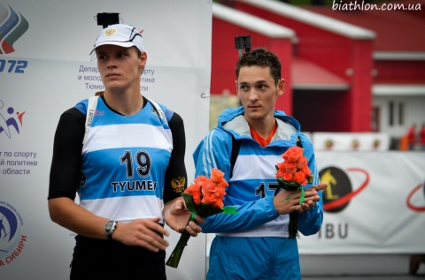 TISHCHENKO Artem, , ELISEEV Matvey. Tyumen 2014. Summer WCH. Sprints. Juniors