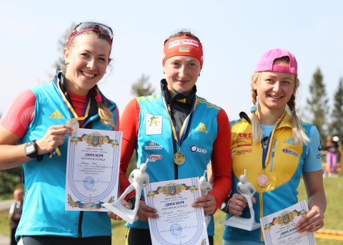 DZHIMA Yuliia, , ABRAMOVA Olga, , BONDAR Yana. Ukraine 2014. Summer open championship