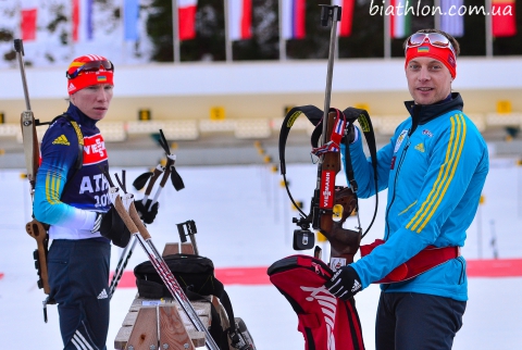 SEMAKOV Vladimir, , ZHIRNYY Alexander. Ruhpolding 2015. Opening, training, replay