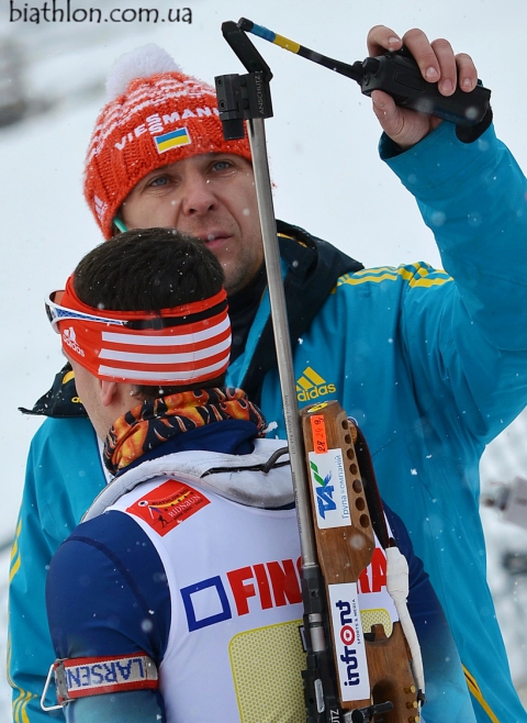 BILANENKO Olexander, , TKALENKO Ruslan. Ridnaun 2015. Mixed relay
