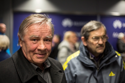 KOLUPAEV Yevgeniy, , KARLENKO Vassil. Meeting ukrainian team in the airport (23.03.2015)