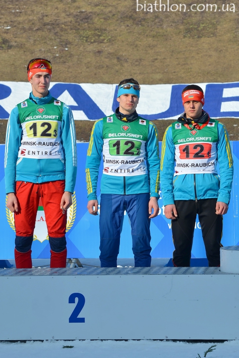 TRUSH Vitaliy, , IVASENKO Dmytro, , CEBRYNSKI Nazarii. Raubichi 2015. Junior world championship