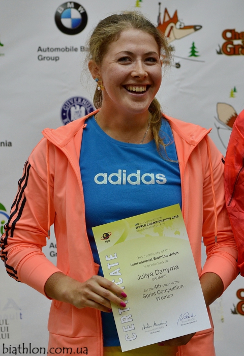 DZHIMA Yuliia. SWCH 2015. Medal ceremony