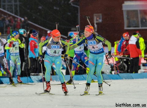 SEMENOV Serhiy, , DZHIMA Yuliia. Ostersund 2015. Mixed relays