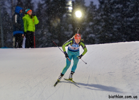 DZHIMA Yuliia. Ostersund 2015. Mixed relays