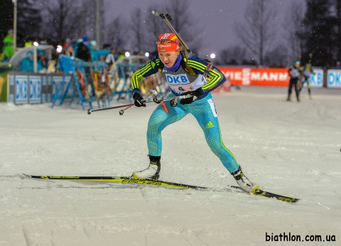 DZHIMA Yuliia. Ostersund 2015. Mixed relays