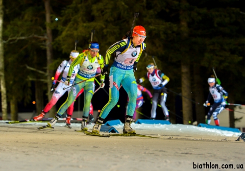 BILOSYUK Olena. Ostersund 2015. Mixed relays