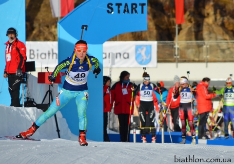 BONDAR Yana. Ridnaun 2015. Iryna VARVYNETS first in sprint